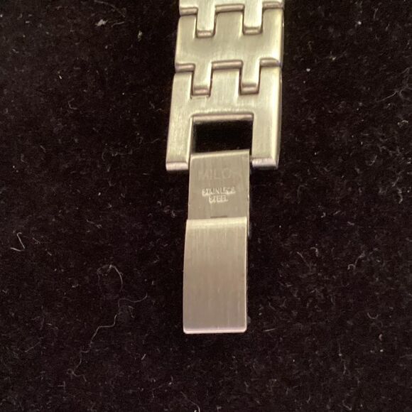 Milor Brand Stainless Steel Panther Link Bracelet 7 1/2” in Silvertone - Picture 6 of 7